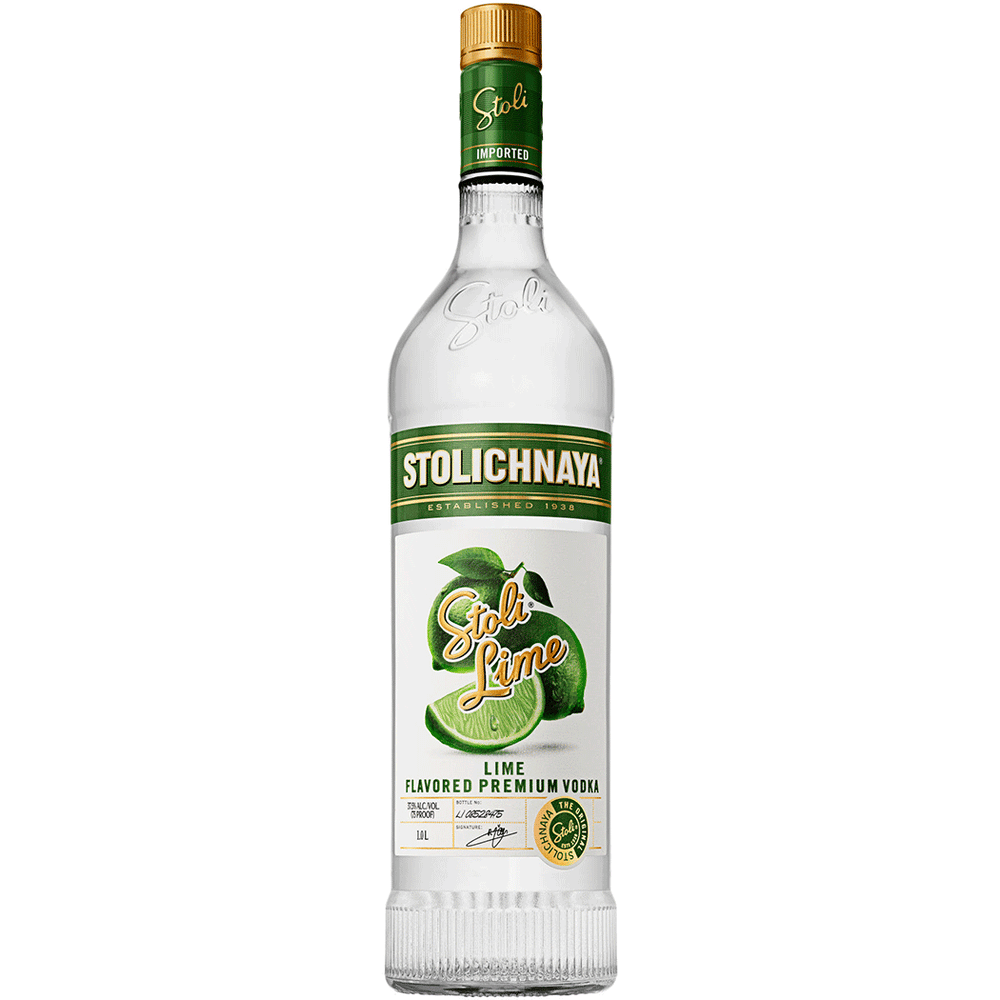 Stoli Lime Vodka bottle