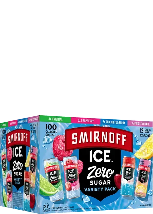 Smirnoff Ice Zero Sugar Variety Pk Can