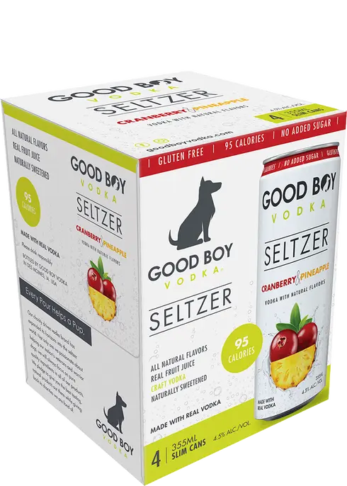 Good Boy Seltzer Cranberry Pineapple - Wine Palace