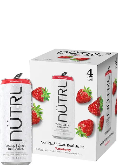Nutrl Strawberry Vodka Seltzer