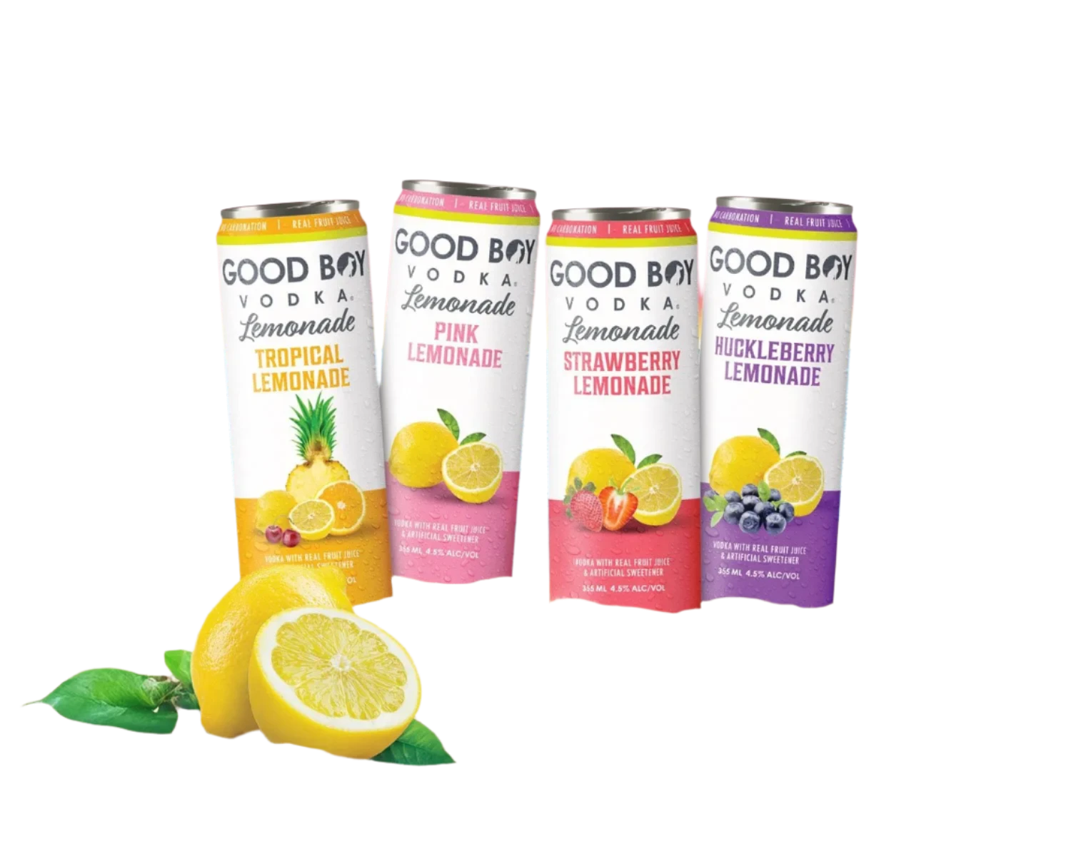 Good Boy Vodka Lemonade Variety Pack Strawberry/Pink/Huckleberry/Tropical Lemonade