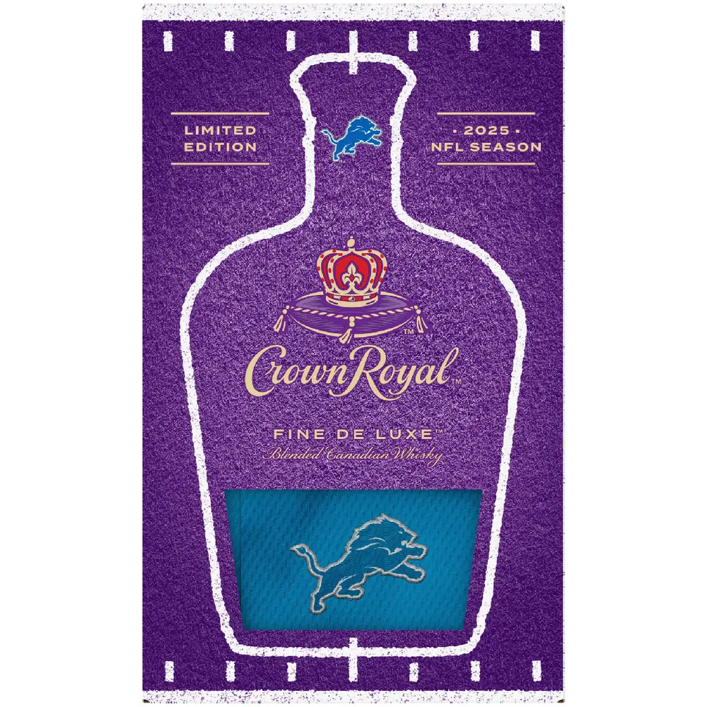 Crown Royal Deluxe With Detroit Lions Football Bag