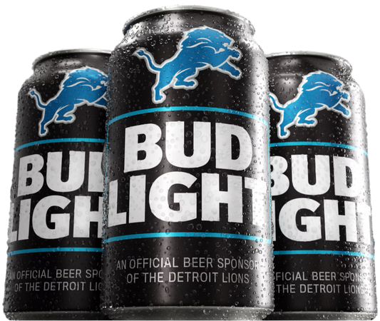 Detroit Lions Edition Bud Light Beer, 24 Pack Beer, 12 FL OZ Cans, 4.2% ABV