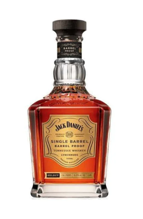 Jack Daniels Whiskey Single Barrel Proof Tennessee with Detroit Lions Logo Engraved 750ml