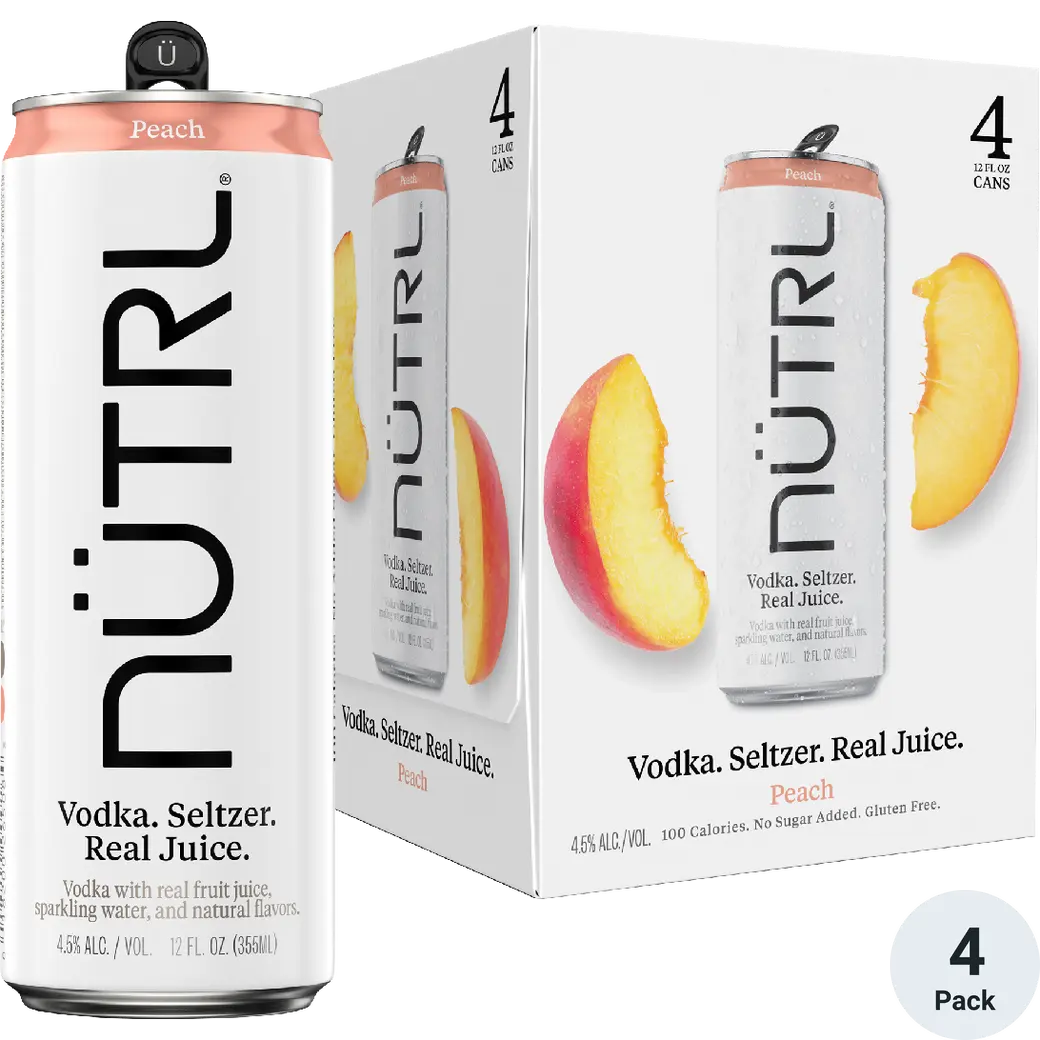 Nutrl Peach 4 Pack