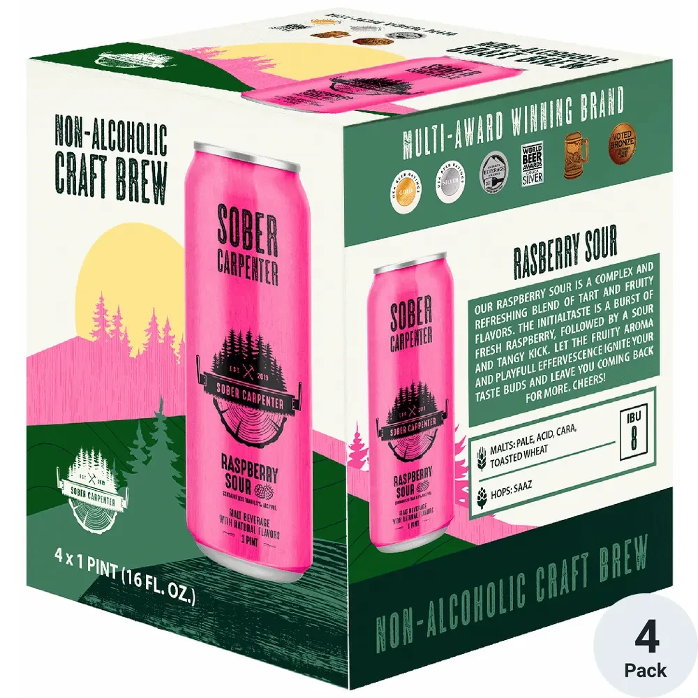 Sober Carpenter Non-Alcoholic Raspberry Sour