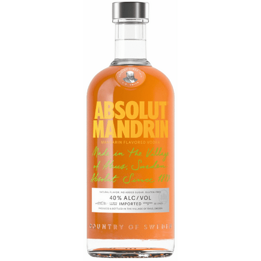 Absolut Vodka Mandarin 750ml bottle