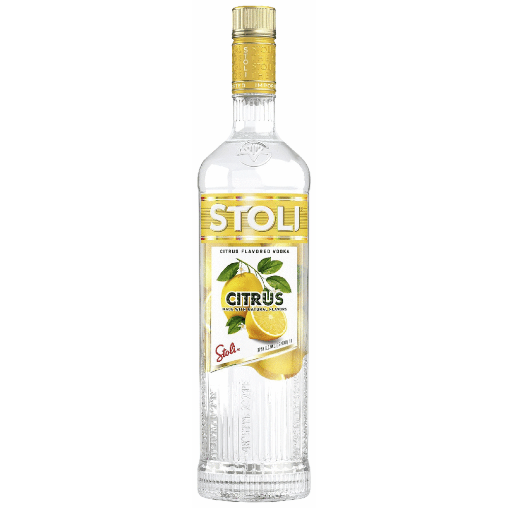 Stoli Citrus Vodka 1L bottle