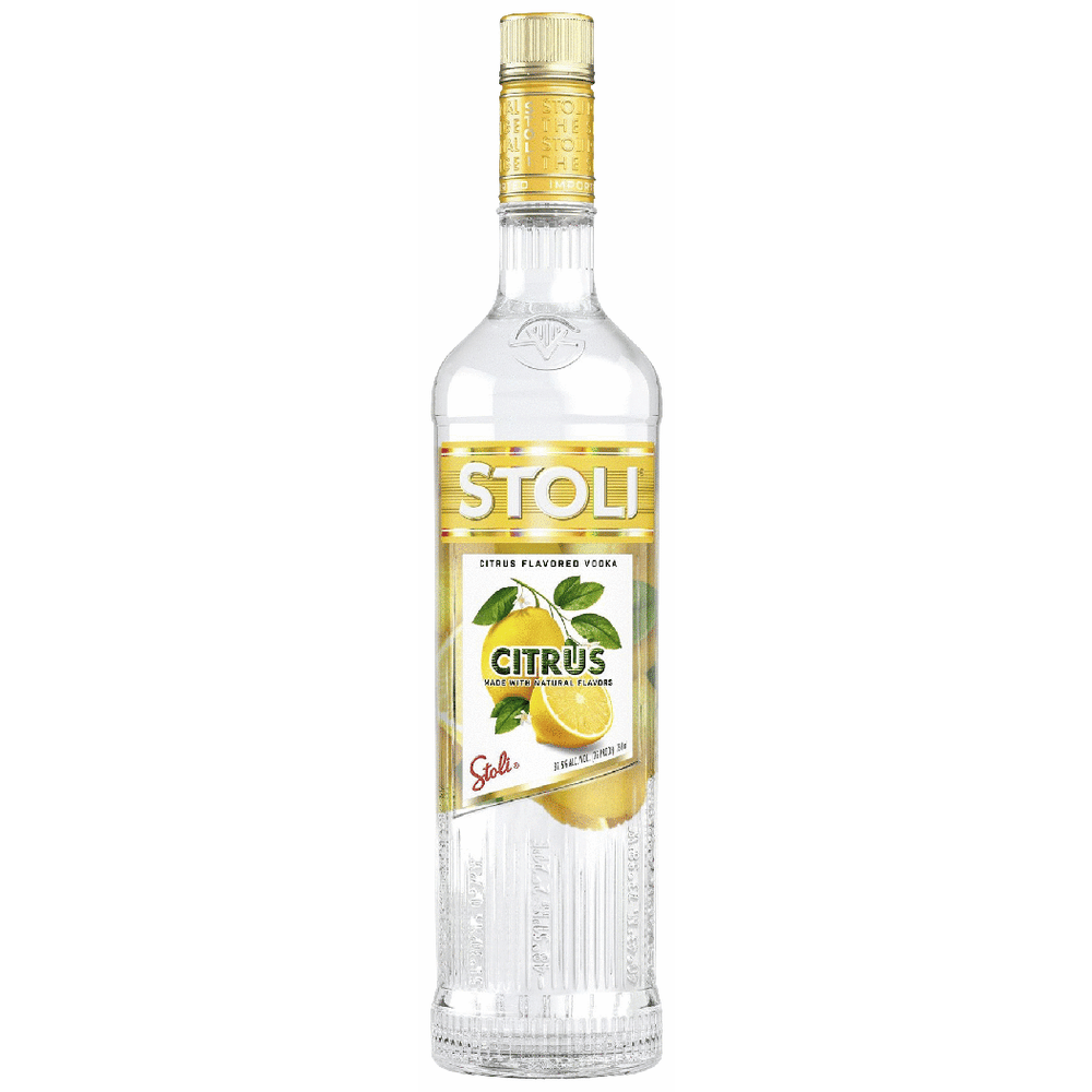 Stoli Citrus Vodka bottle