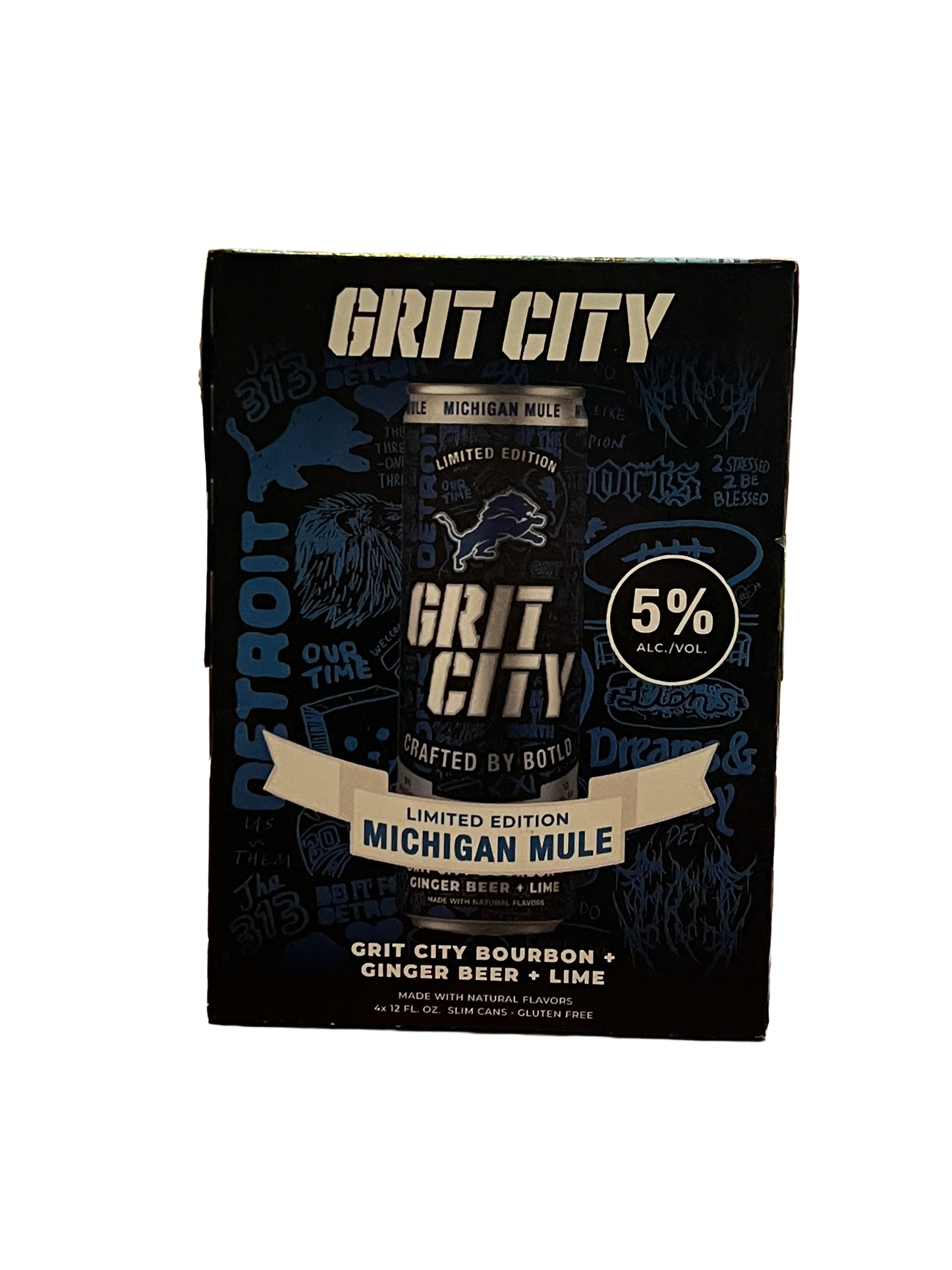Grit City Detroit Lions Michigan Mule