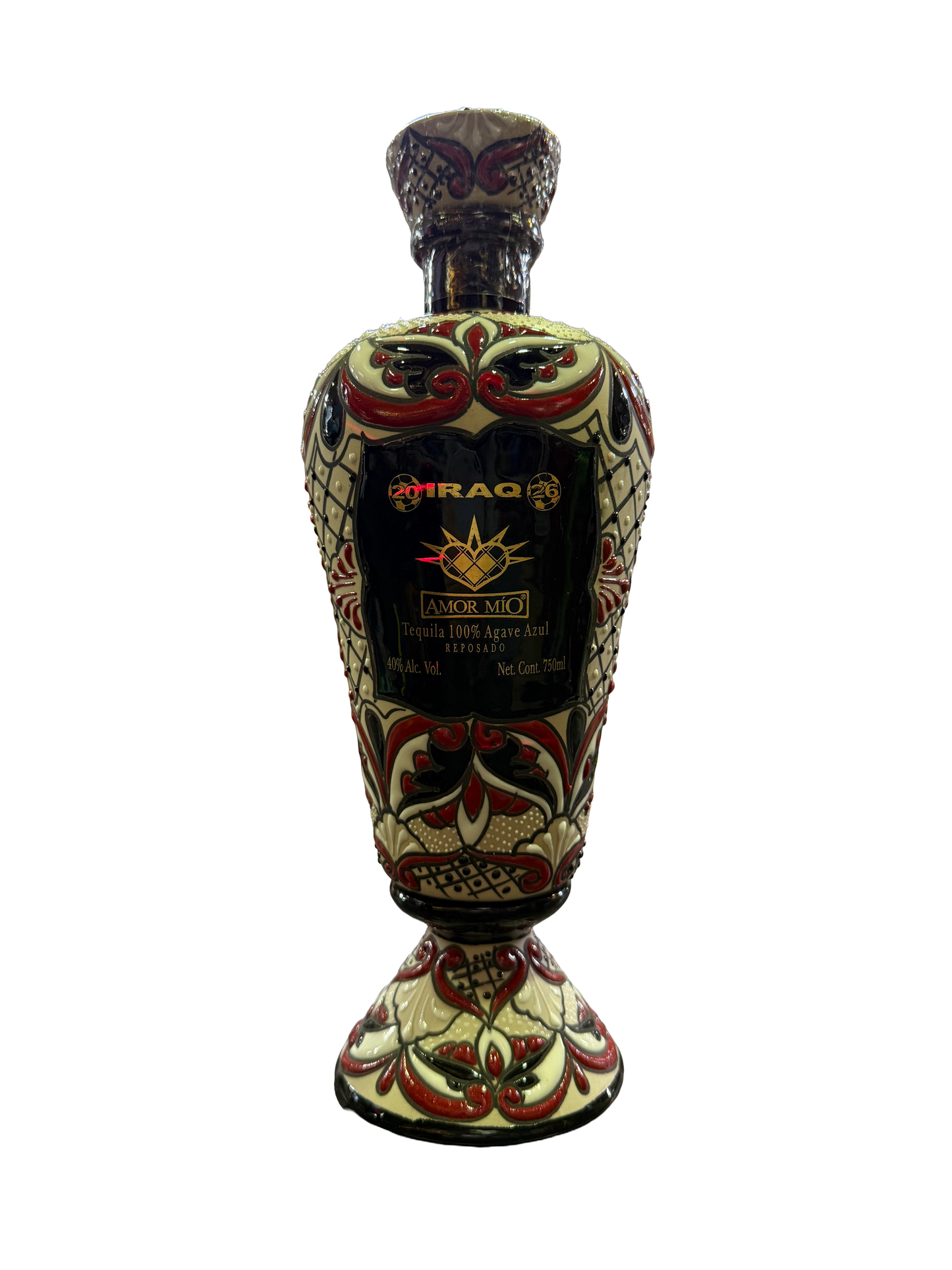 Amor Mio Reposado Ceramic Tequila FIFA World Cup Iraq Edition