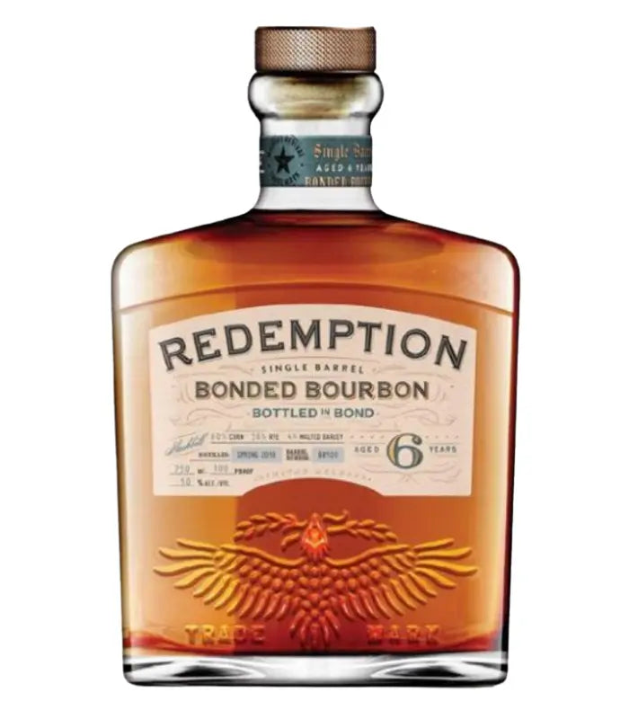 Redemption 6 Year Single Barrel Bonded Bourbon Whiskey