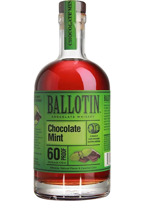 Ballotin Chocolate Mint Whiskey 750ml bottle
