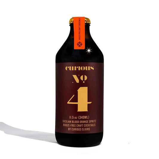 Curious Elixirs No. 4 Sicilian Blood Orange Spritz Booze Free Craft Cocktail