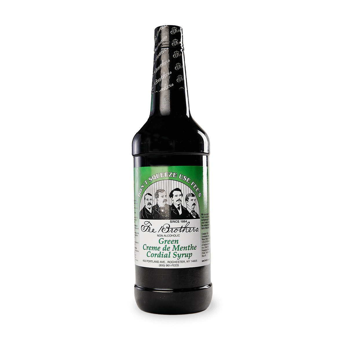 Fee Brothers Green Creme De Menthe Cordial Syrup