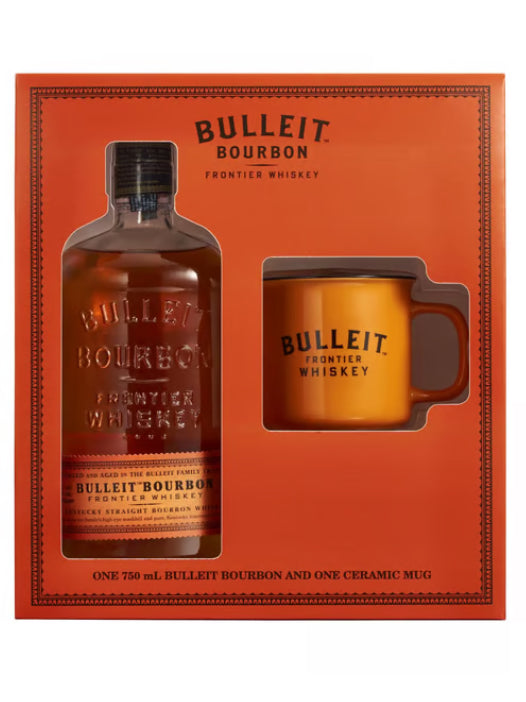 Bulleit Bourbon Frontier Whiskey with Ceramic Mug