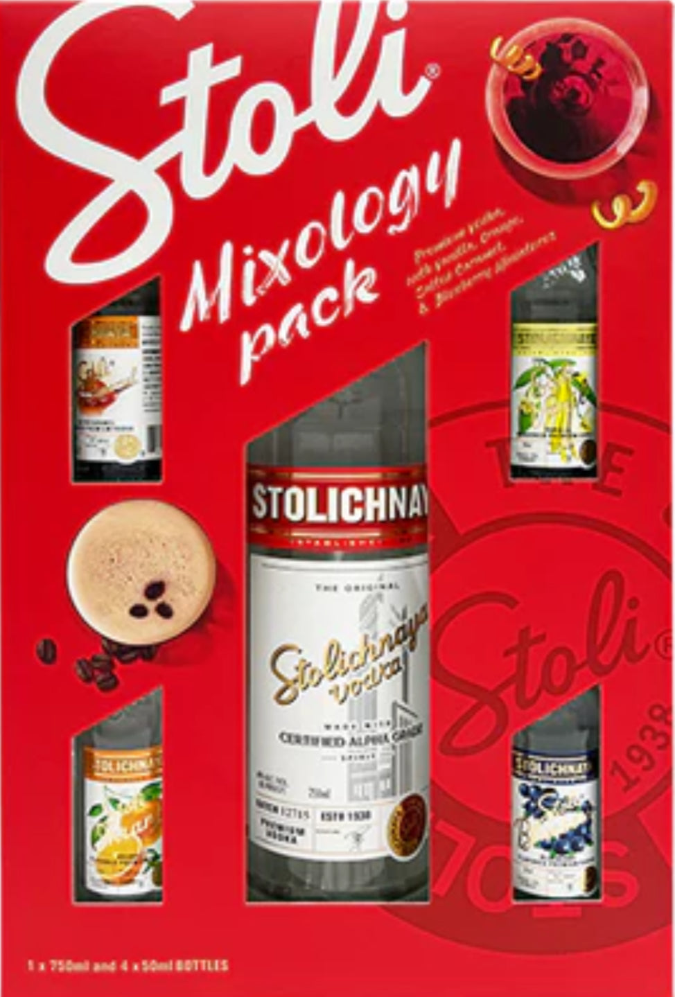 Stoli Mixology Pack with 4 Shots