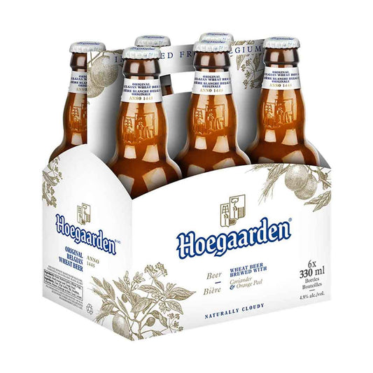 Hoegaarden Wheat Beer, 6 Pack Beer, 12 FL OZ Bottles, 4.9% ABV