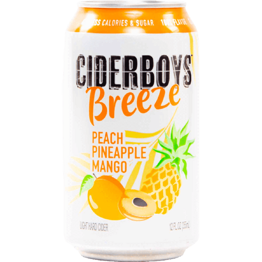 Ciderboys Breeze Peach Pineapple Mango Light Hard Cider