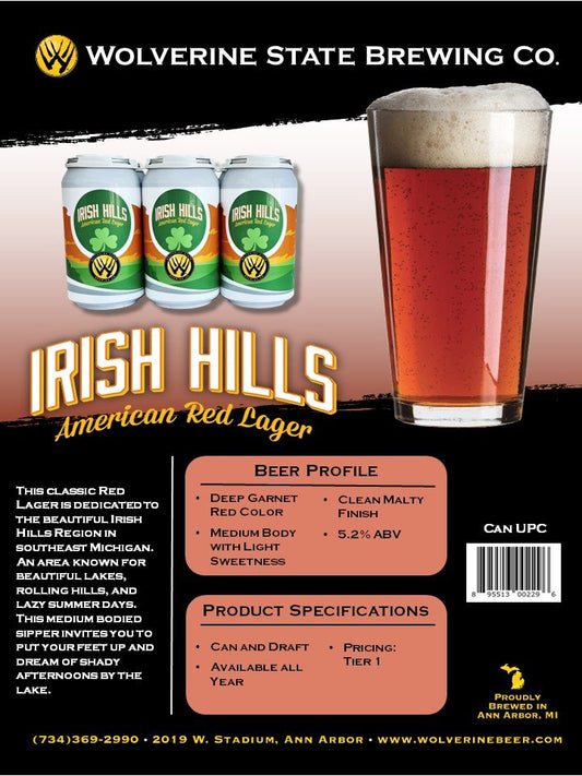 Irish Hills American Red Lager