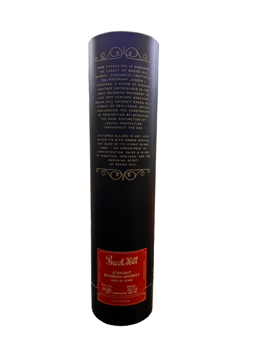 Rare Character Brook Hill 20 Yr Old Bourbon "Estereo"