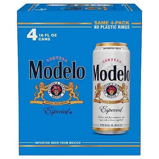 Modelo Image Modelo Especial Mexican Lager Beer, 4 pk 16 fl oz Cans, 4.4% ABV – Wine ...