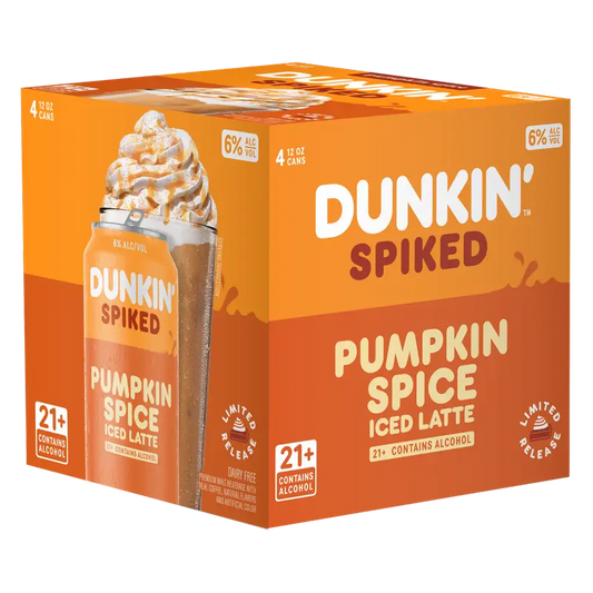 Dunkin Spiked Pumpkin Spiced Latte 4 Pack