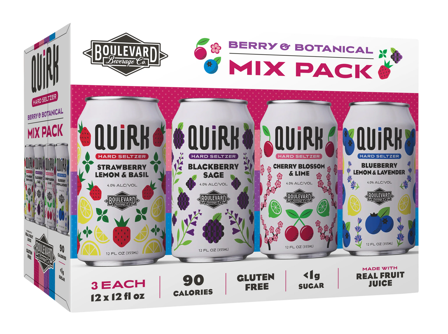 Boulevard Brew Co. Quirk Berry and Botanical Hard Seltzer