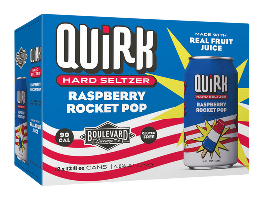 Boulevard Brew Co. Quirk Raspberry Rocket Pop Hard Seltzer