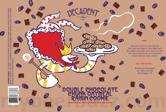 Decadent Double Chocolate Oatmeal Raisin Cookie Stout 4-pack