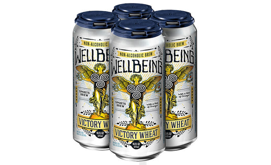 Wellbeing Victory Wheat Non-alcoholic Craft Beer 4pack