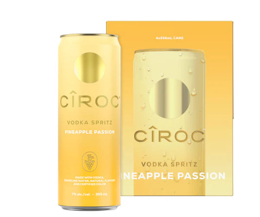 Ciroc Vodka Spritz Pineapple Passion 4 Pack