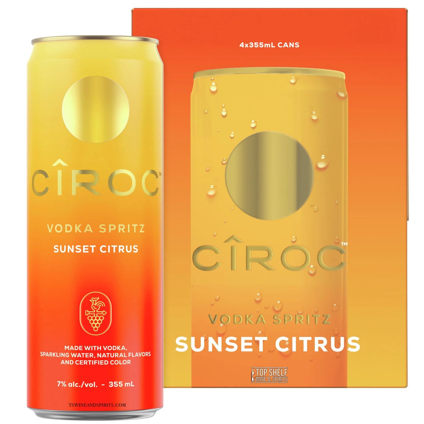 Ciroc Sunset Citrus Vodka Spritz 4 Pack