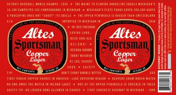 Altes Sportsman Copper Lager 6 Pack