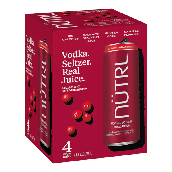 Nutrl Classic Cranberry 4 Pack