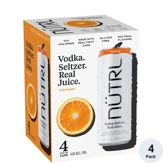 Nutrl Orange 4 Pack