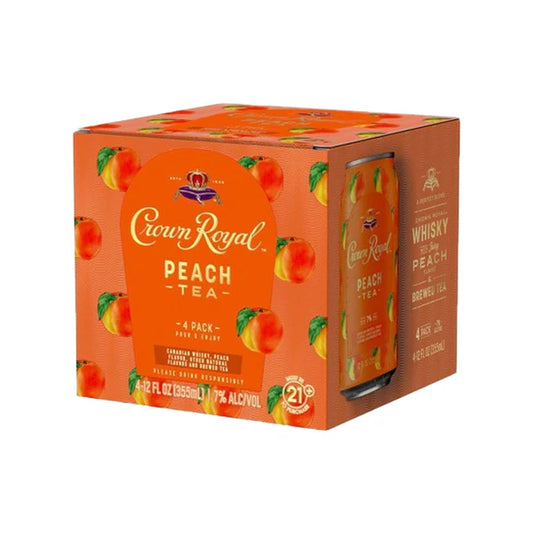 Crown Royal Whisky & Peach Tea Canada 4Pack Cans