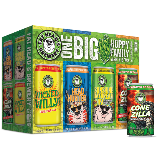 Fat Heads Brewing One Big Hoppy Family Variety 12 Pack