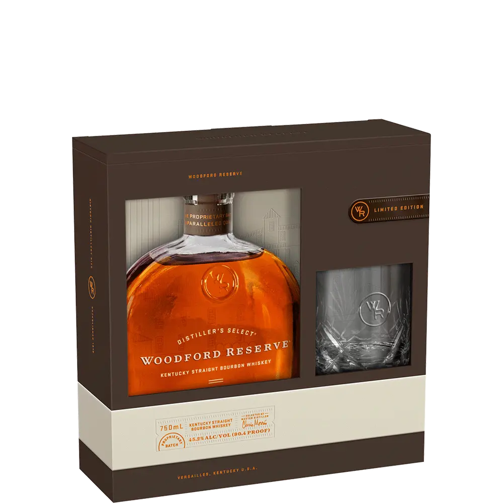 Woodford Reserve Bourbon Kentucky Gift Set with Glass