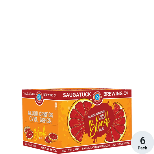 Saugatuck Blood Orange Oval Beach Blonde