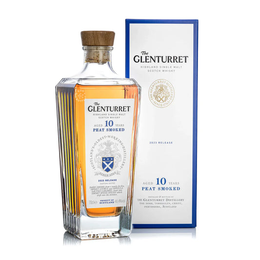 The Glenturret Aged 10 Years Peat Smoked Highland Single Malt Scotch