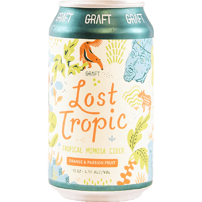 Graft Lost Tropic Tropical Mimosa Cider Orange and Passionfruit