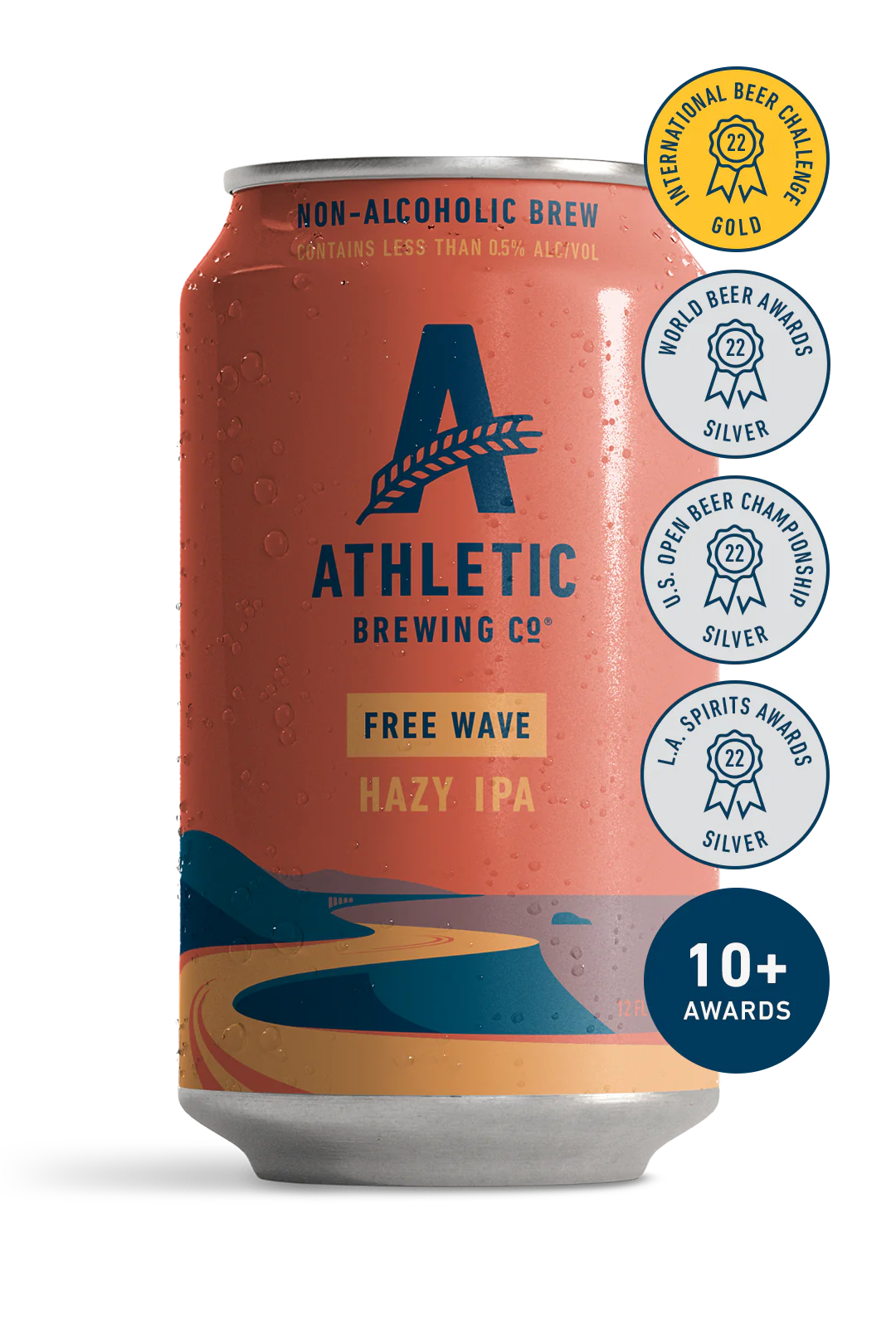 Athletic Brewing Co Free Wave Hazy IPA Non-alcoholic 6-pack