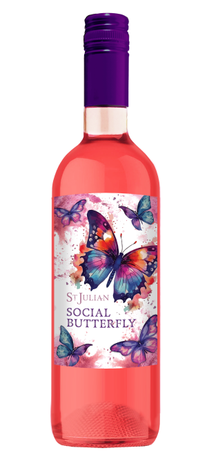 St Julian Social Butterfly Sweet Rosé Wine