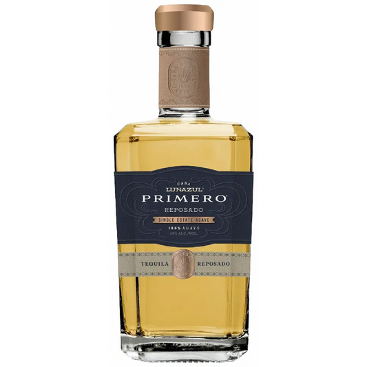 Casa Linares Primero Reposado tequila bottle on a white background