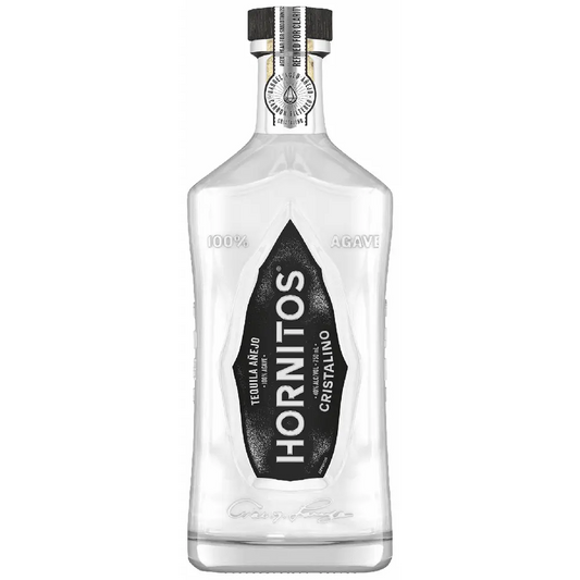Hornitos tequila bottle on a white background