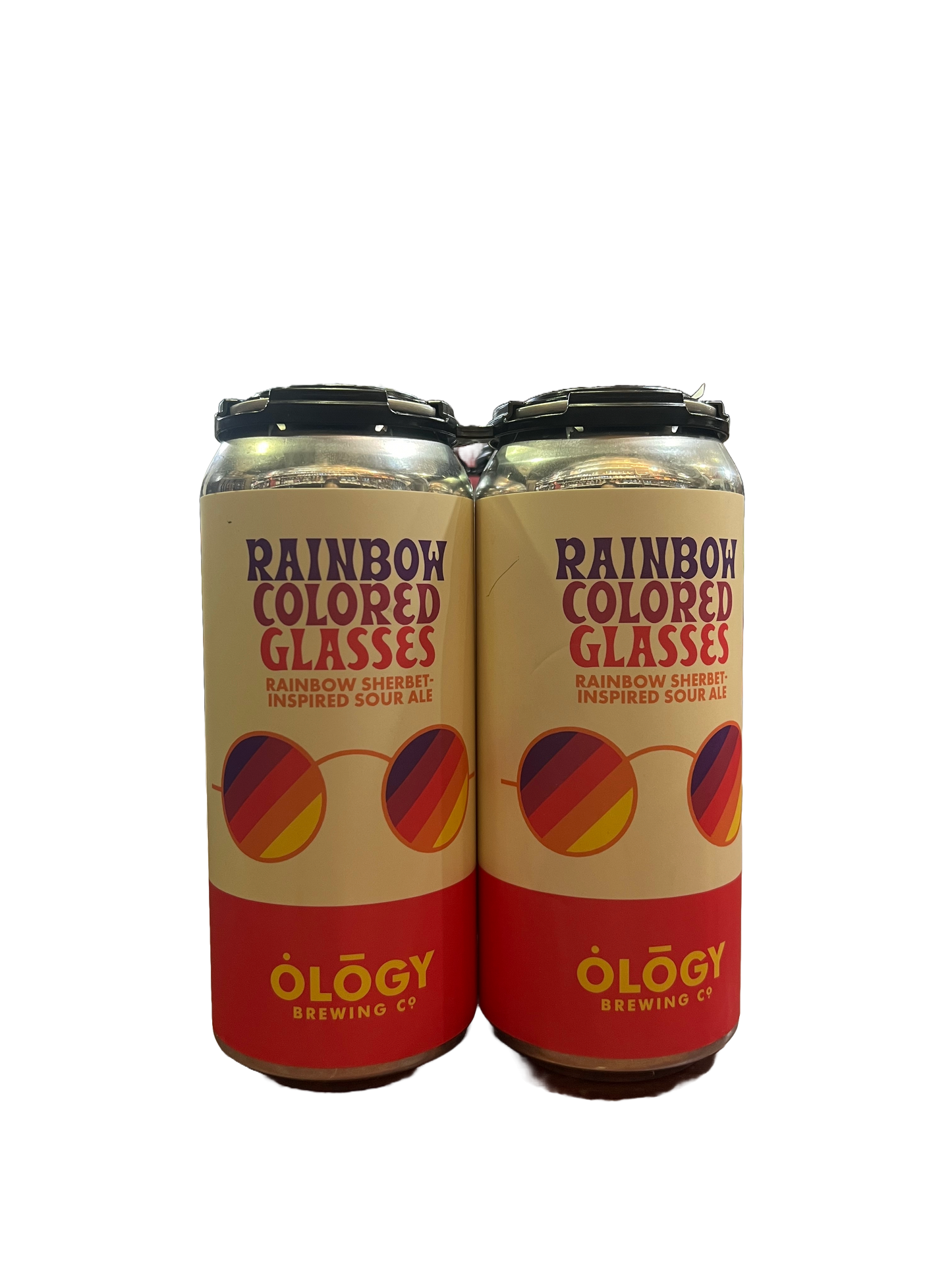 Ology Brewing Co. Rainbow Colored Glasses