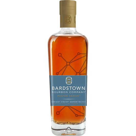 Bottle of Bardstown Bourbon Company bourbon on a white background