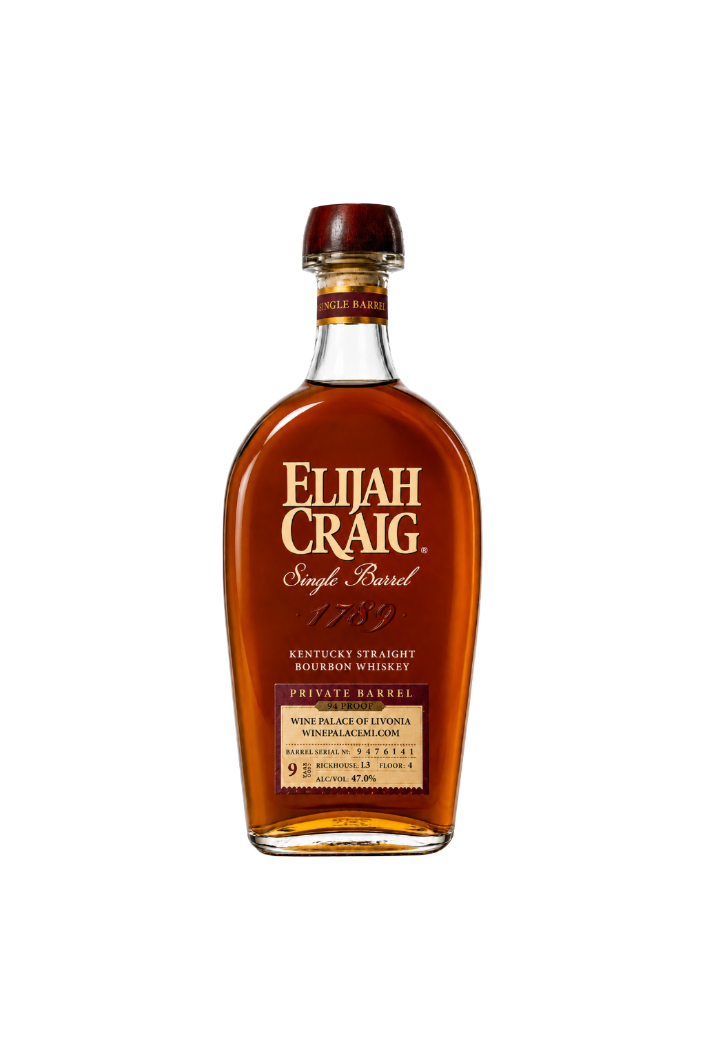 Elijah Craig Single Barrel 9 Year Old Bourbon Private Barrel