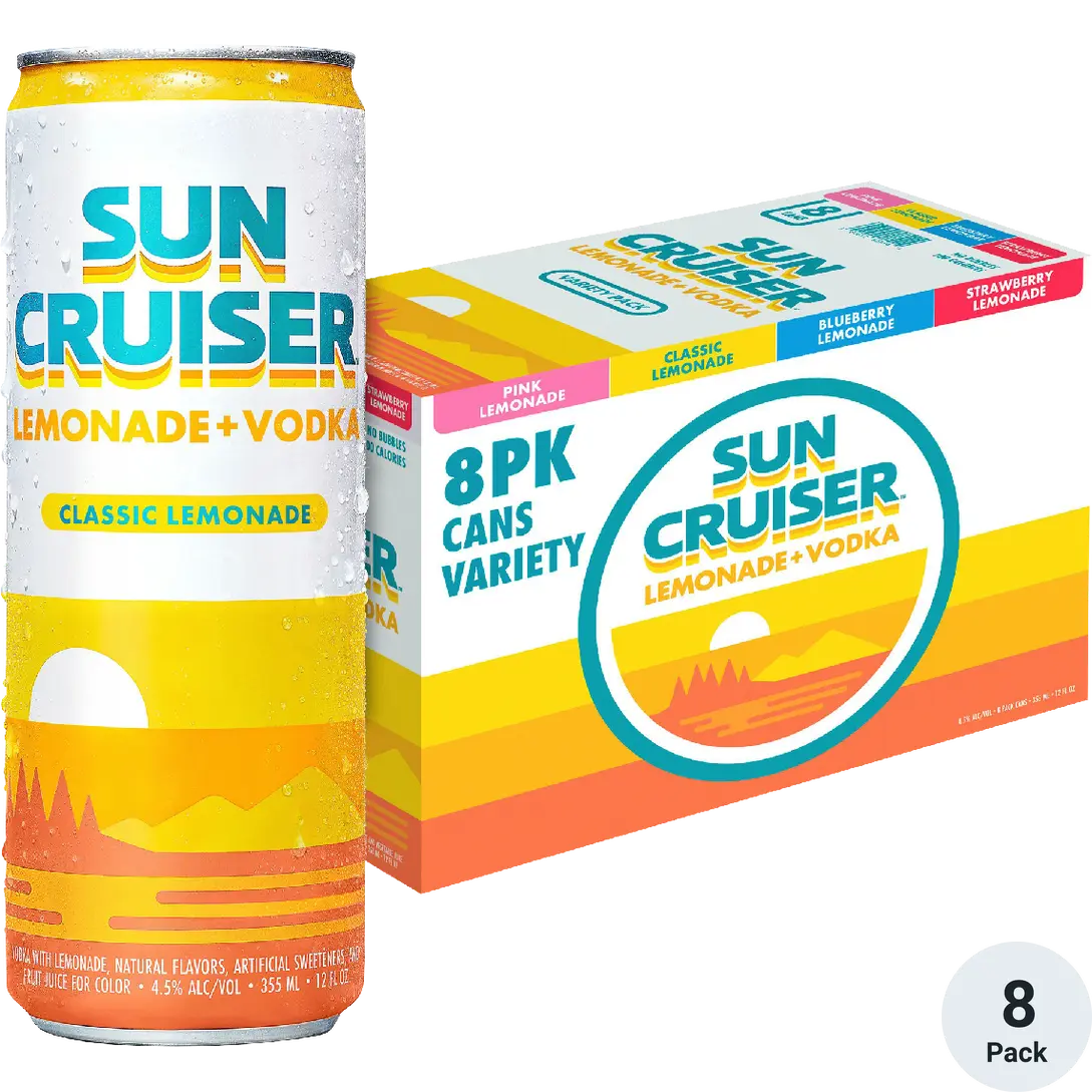 Sun Cruiser Lemonade Vodka Variety 8 Pack